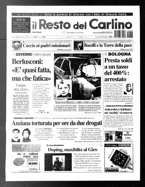 Il Resto del Carlino : giornale dell'Emilia